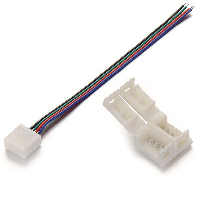 4 pin LED Strip Connector Kits for 5050 RGB Waterproof Strip lights
